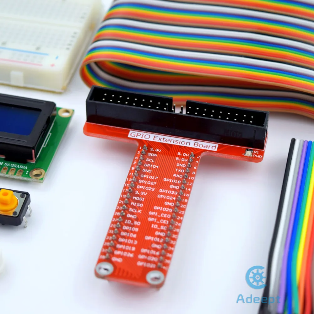 Adeept Новинка стартовый комплект для Raspberry Pi 3 2 Model B/B + Python с направляющей книгой 40