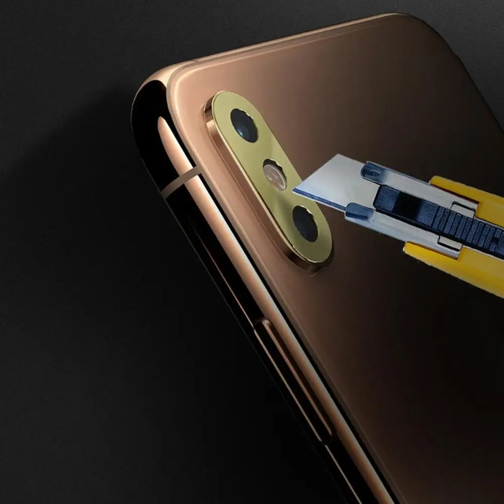 Для iPhone X металлическая задняя камера объектив Защитная крышка чехол наклейка на