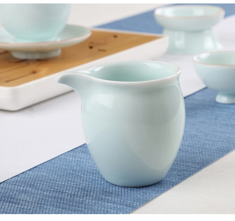 Jia-gui luo ru kiln керамический чайник чашка фарфор портативный дорожный набор Китайский с лотком