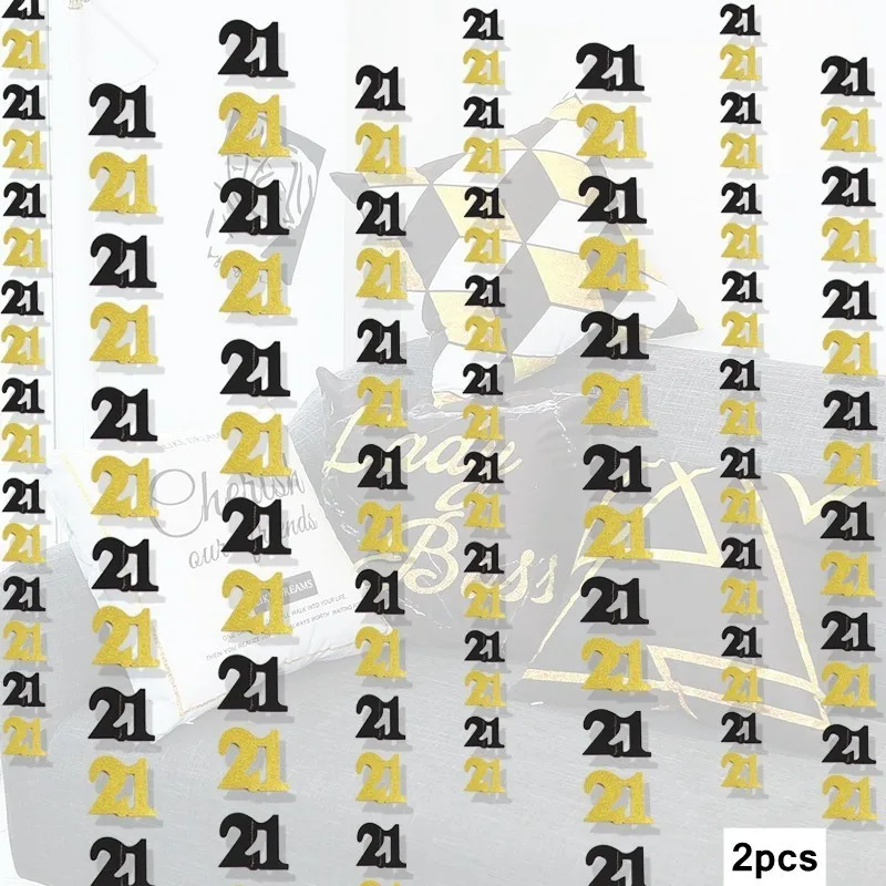 21-2pcs 18 Вт, 30 Вт, 40/50 лет воздушный шар "Конфетти" Бумага Гирлянда DIY подвесные кулоны вечерние баллоны Юбилей День рождения украшения - Цвет: 21-2pcs
