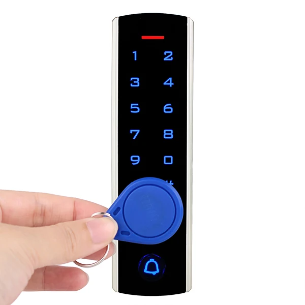 RFID сенсорная клавиатура система контроля доступа Комплект Дверной замок 125 кГц EM карта водонепроницаемый металлический чехол светящийся для входа в дверь F1289D