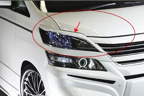 Для Toyota Vellfire 20 серии фар лампы брови углеродного волокна отделка