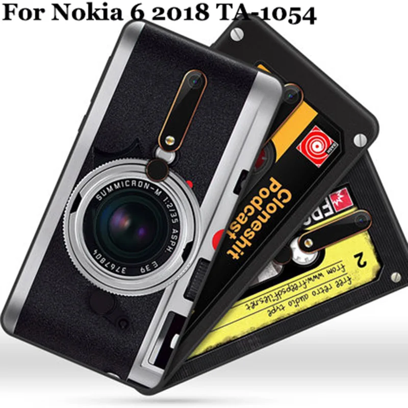 Роскошный милый чехол для Nokia6 2018 модный винтажный мягкий с мультяшным рисунком