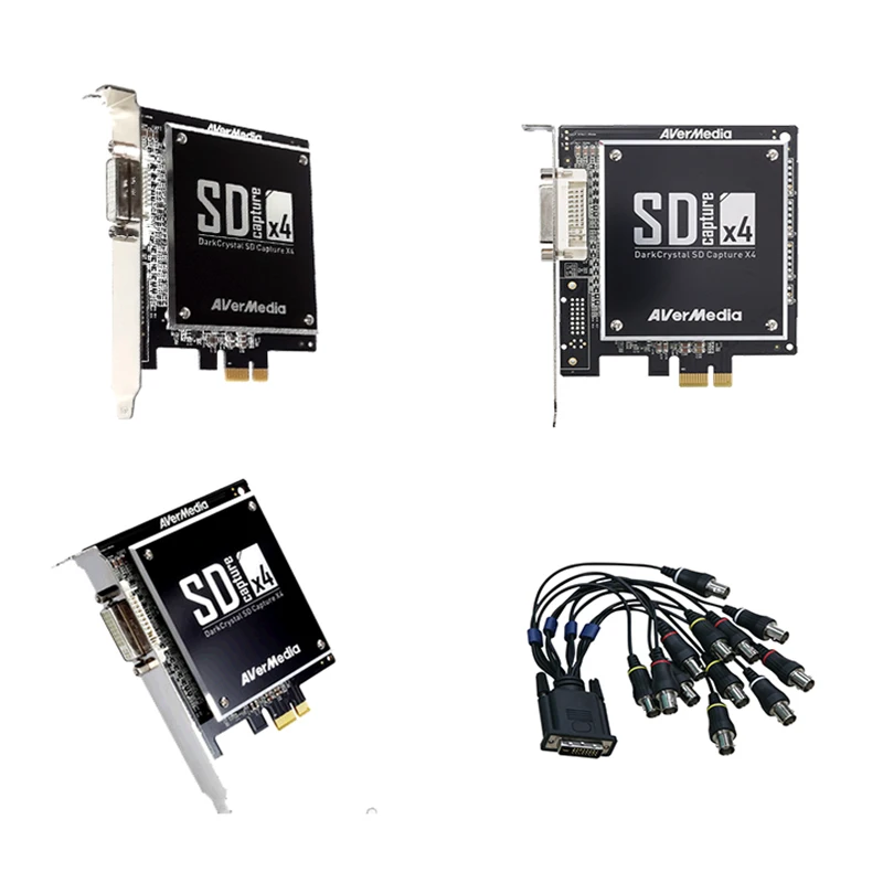 Карта видеозахвата C968 4 канала с SDK Windows SD захват X4 AV PCI E DVR английская