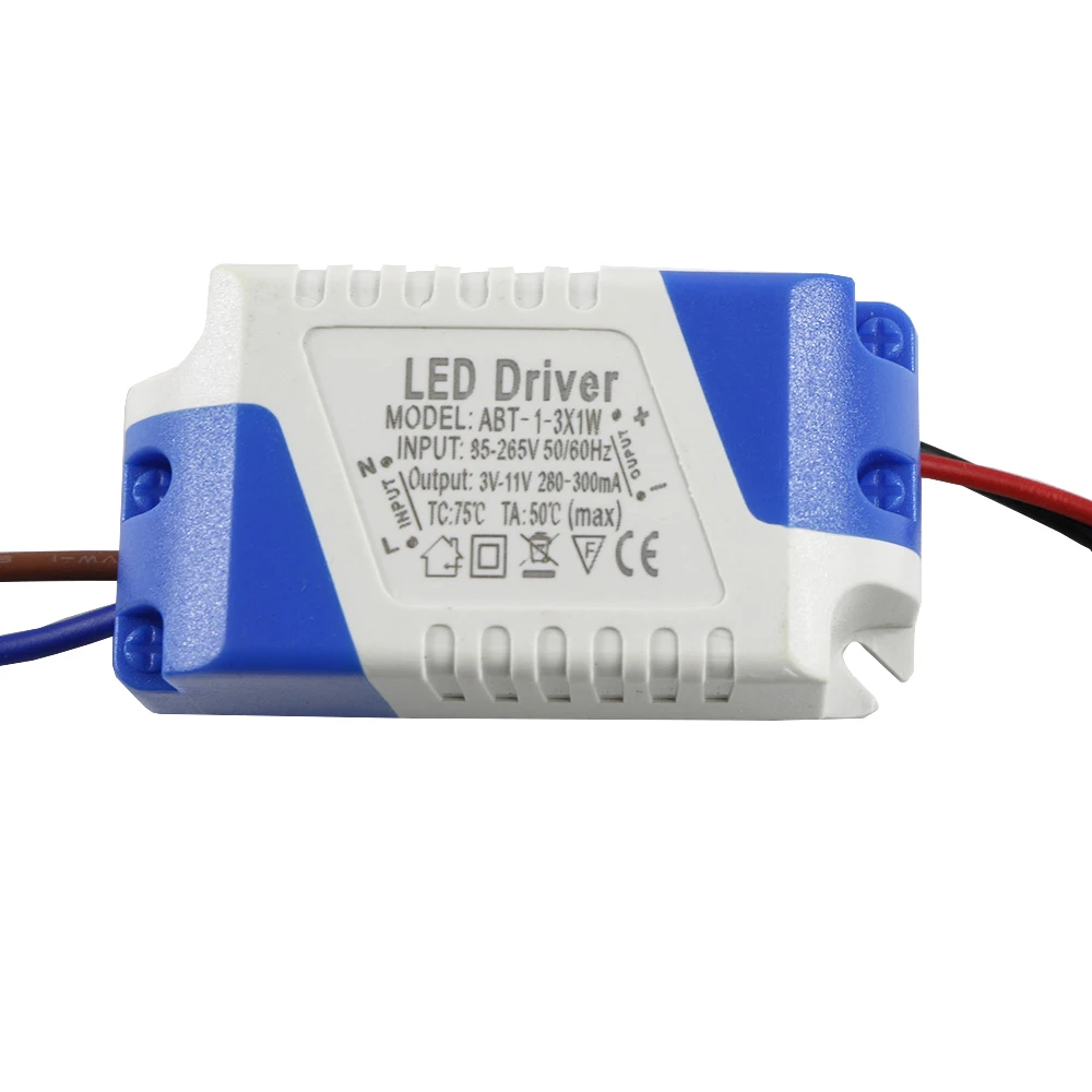 1 Вт 2 3 светодиодный драйвер DC3 12V Питание 5V 280 300mA внешний (1 Вт) x1W для Светодиодный