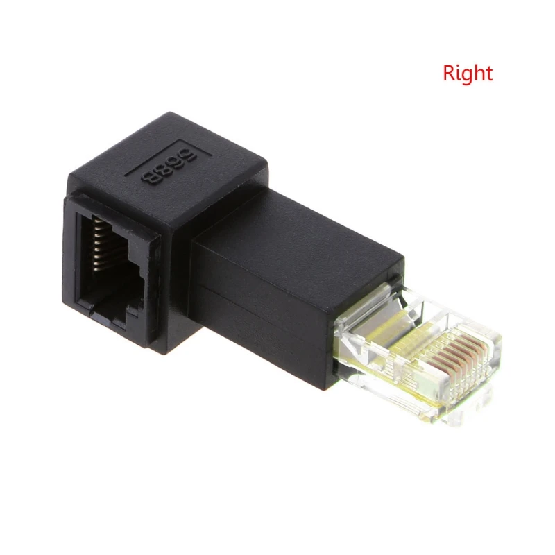 2021 Новый многоугольный RJ45 Cat 5e штекер гнездо Lan Ethernet Сетевой удлинитель адаптер