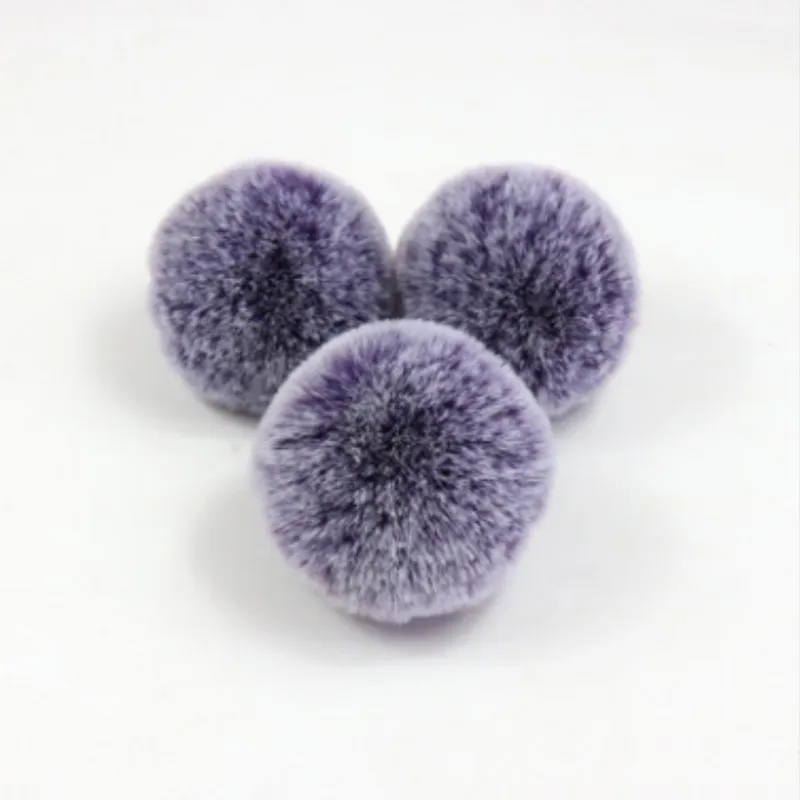 dark purple Цветной помпон из искусственного меха норки, помпон из искусственного меха лисы, помпон из искусственного меха, помпоны из искусственного меха для шапочки, шапки, сумки, шарф, перчатки, обувь - Цвет: dark purple
