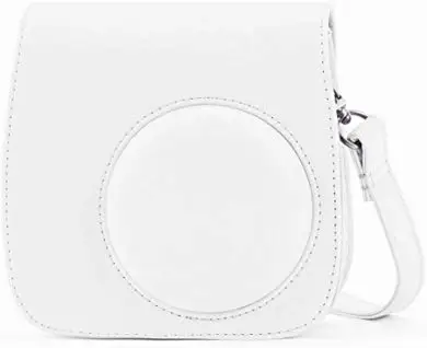 White Fujifilm Instax миниатюрная сумка под камеру CasePU кожаный чехол с плечевым ремнем для Instax Mini 9 Mini 8 8+ камеры мгновенной пленки - Цвет: White