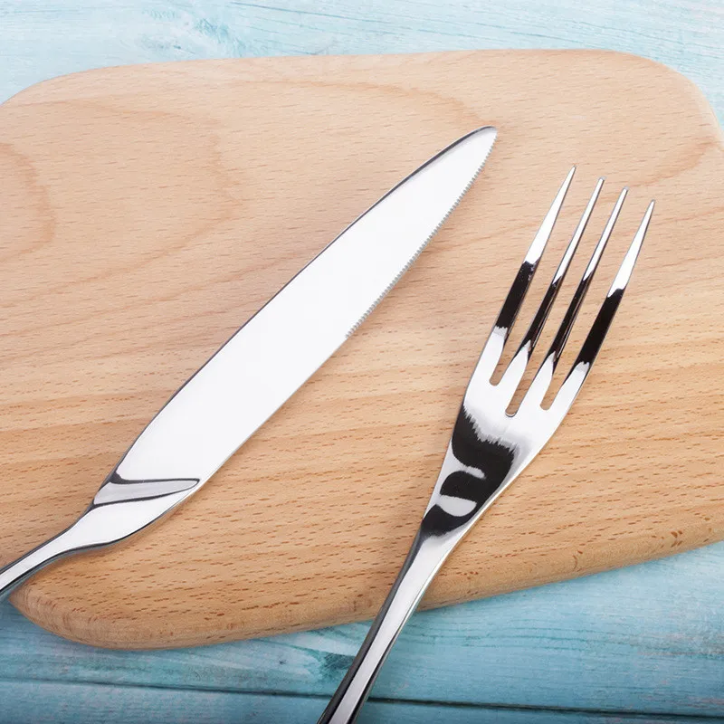 24 шт./компл. высококачественный европейский ретро набор столовых приборов из