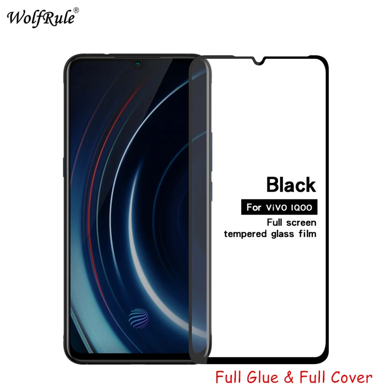 

LCD Screen Protector Film For vivo iQOO Full Glue Glass For vivo iQOO Full Cover Tempered Glass For vivo iQOO Phone Film 6.41"