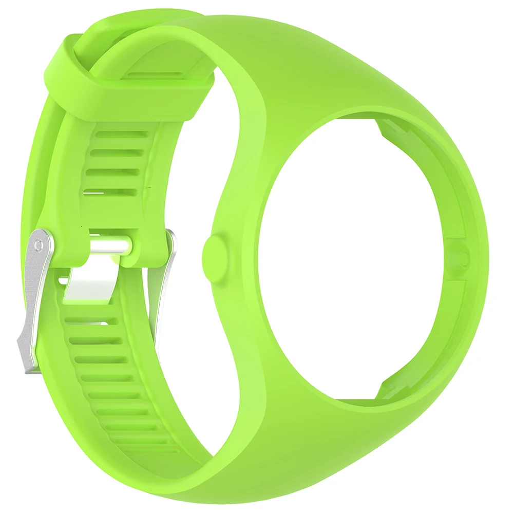 Lime Новое поступление сплошной цвет мягкий силиконовый Смарт Браслет ремешок для наручных часов для Polar M200 - Цвет: Lime