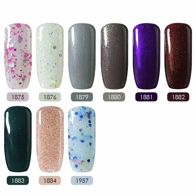 Belle FILLE УФ гель Лаки для ногтей Soak Off Гели Bling длительный косметический Книги по