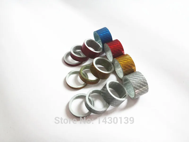 

10pcs Newest 5mm bicycle glass fiber headset washer bike headset fiberglass washer stem spacers MTB parts 4 colors Free shipping