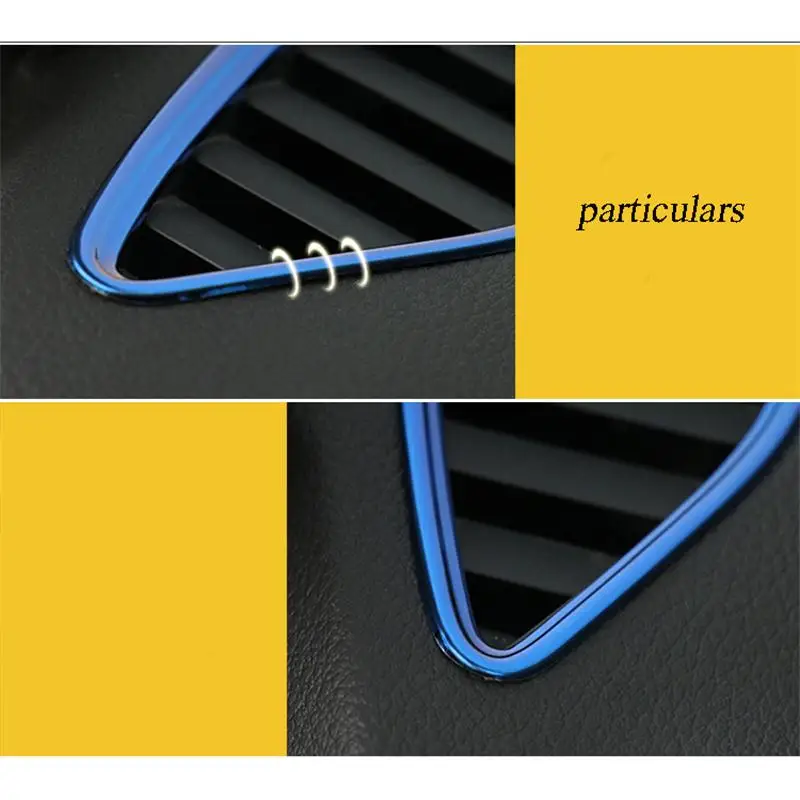 Стайлинг автомобиля крышка кондиционера декоративная рамка из нержавеющей