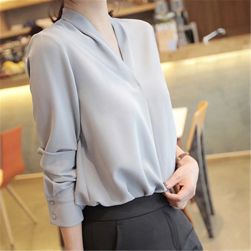 Deodar 2019 женские рубашки с длинными рукавами топы и блузки blusas mujer de moda шифоновая
