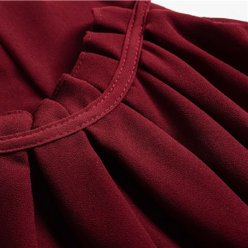 Летний топ новый продукт Плиссированный Воротник обрезанный двойной шифон слинг