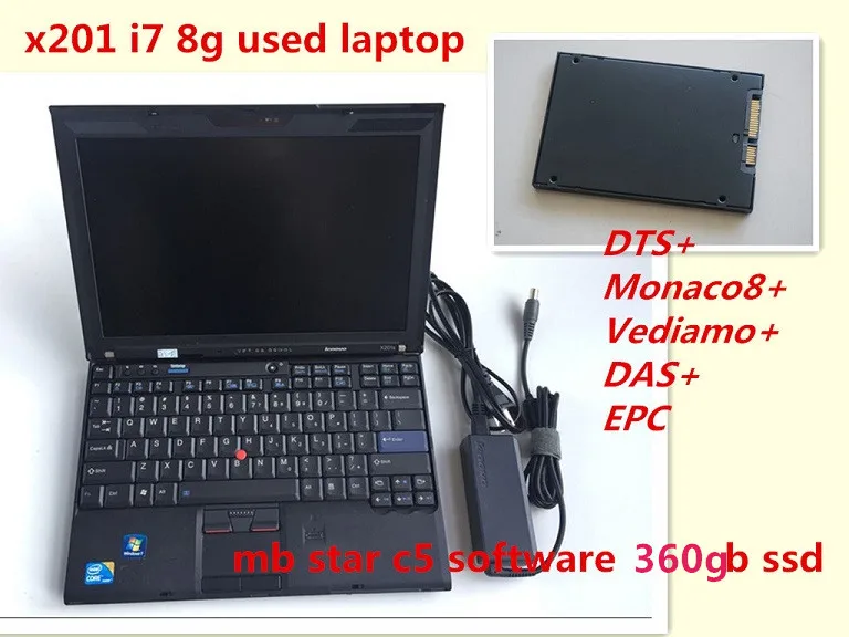 2021 новый выпущенный ноутбук mb sd connect 5 с программным обеспечением hdd ssd Диагностика