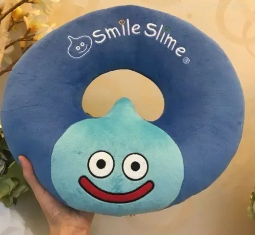 Новинка подушка в виде слайма Dragon Quest с улыбкой для головы плюшевая кукла мягкая