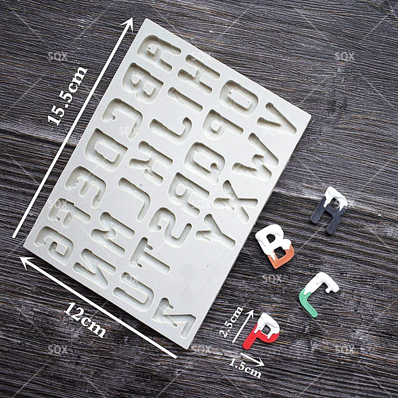 Капающая форма алфавита для самостоятельного изготовления сахарных изделий