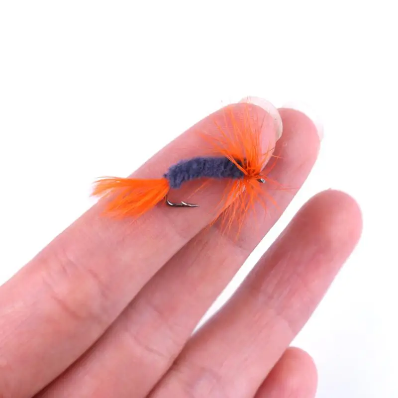 

96pcs Insect Fishing Artificial Bait Single Dry Lure Treble Salmon Trout