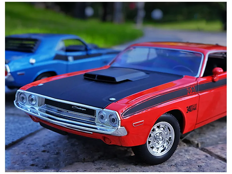 Высокое качество 1:24 Dodge Challenger сплав модель автомобиля, расширенная коллекция и подарок мускул Модель автомобиля украшения