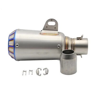 Alconstar Универсальный мотоциклетный доработано для мотокросса akrapovic Yoshimura глушитель CBR125 CB400 CB600 YZF FZ400 Z750 Z1000 - Цвет: B