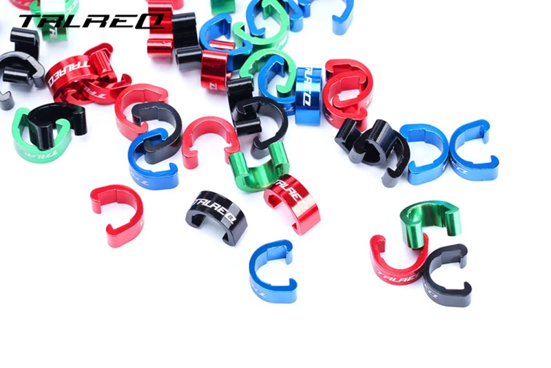 100 шт. направляющие для велосипедных тормозных кабелей с зажимами