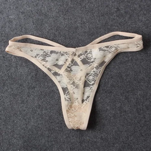 Style 1 Beige Сексуальные женские трусики стринги C-String женские трусики кружевные трусы-плавки прозрачные Танга Calcinhas Bragas белье - Цвет: Style 1 Beige