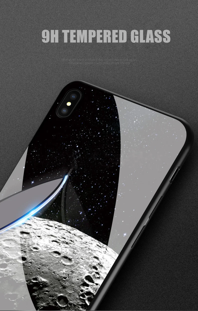 Стеклянный чехол для телефона Olaf iPhone 7 8 Plus Роскошный из закаленного стекла с