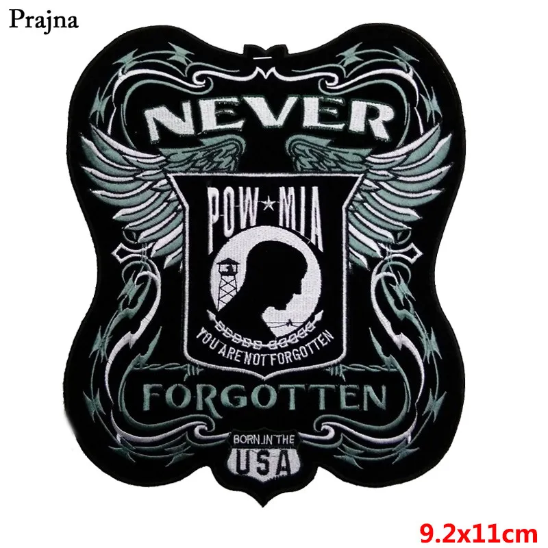 Prajna Punk Iron On Patches POW MIN Luck * 7 куртка с черепом Сделай Сам патчи США Орел индийский