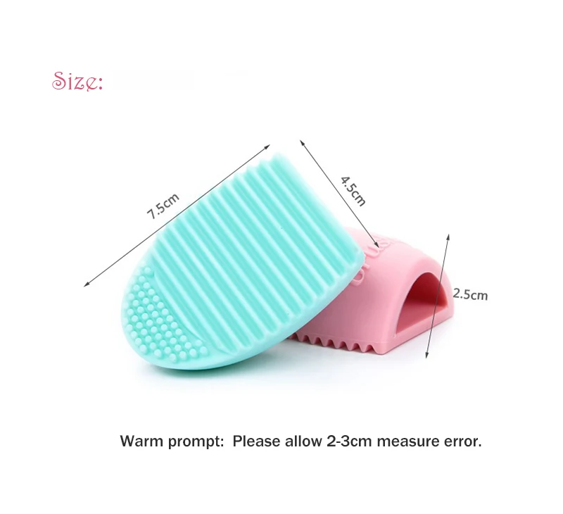 BBL 1 Piece Makeup Brush Cleansing Silicone Glove Egg Cleaner Brushes Washing Scrubber Board Cosmetic Clean Tools | Красота и