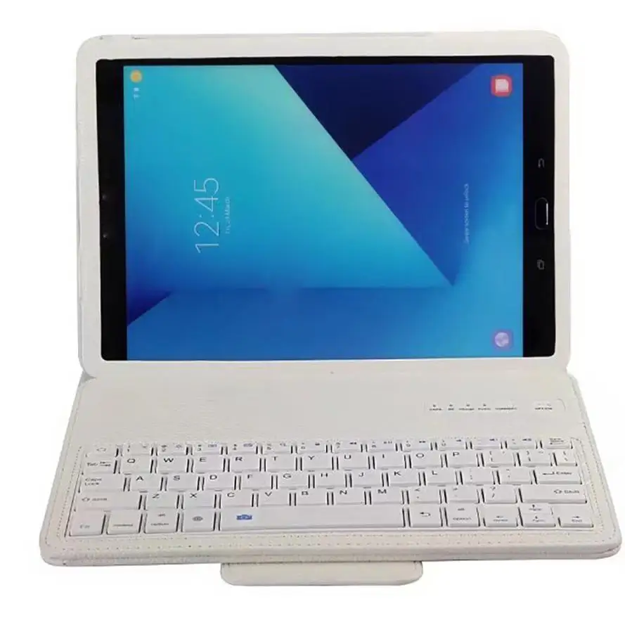 2017 для Galaxy Tab s3 9 7-дюймовый Bluetooth клавиатура + кожаный чехол-подставка тонкий Alum ma03 |