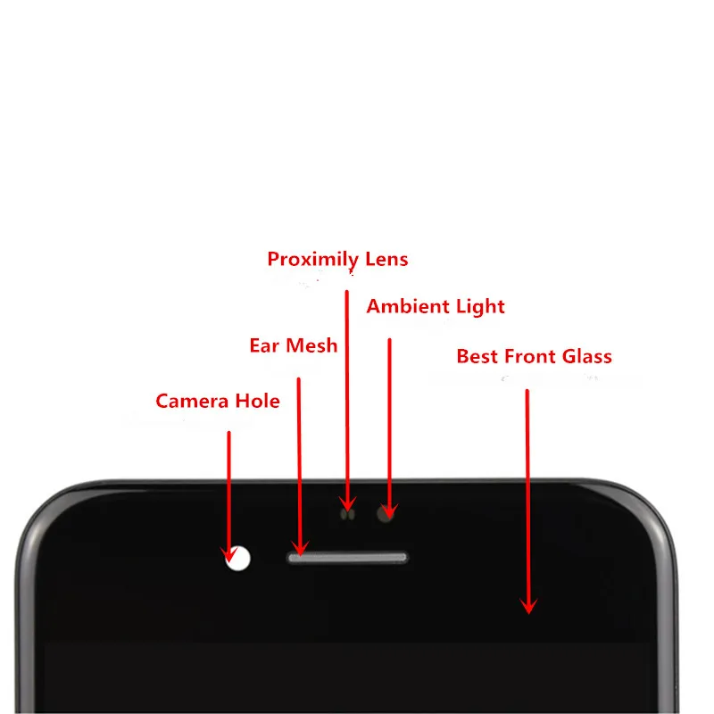 Сенсорный дигитайзер в сборе с поддержкой True tone для iPhone 8 3D без битых пикселей 7 6S 6