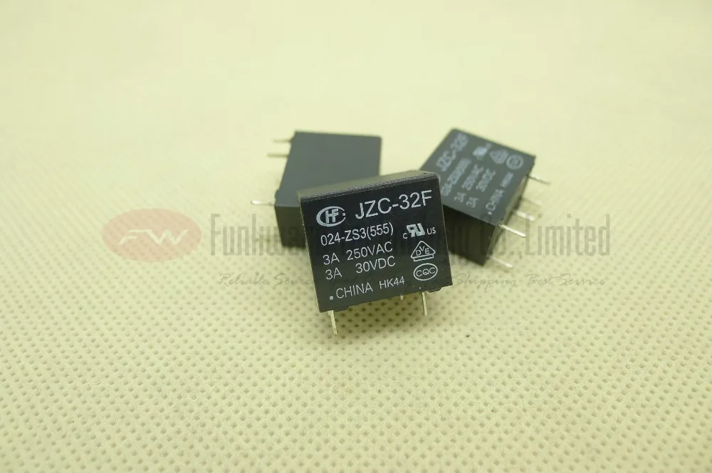 JZC 32F/005 ZS3 32F/009 32F/012 32F/024 Power Relay 3A 250VAC 5 Pins|Реле| |