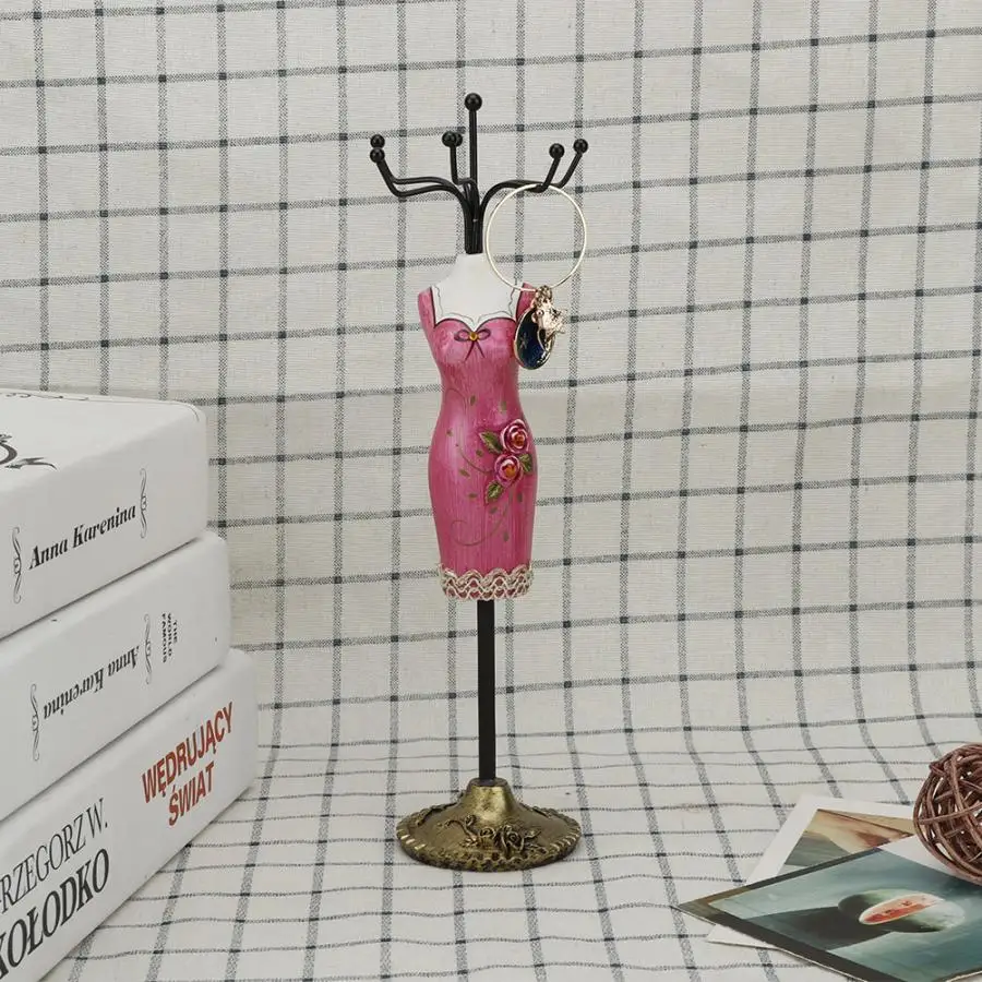 Unique Metal Jewelry Display Necklace Earring Showing Rack Organizer Hanging Holder Bracelet Shelf for Girl Gift a | Украшения и