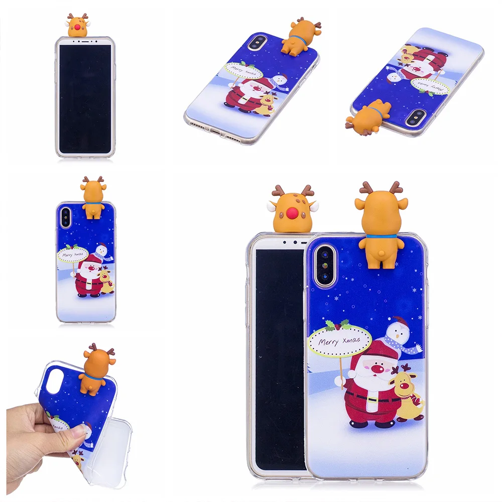2019 Новогодний подарок на Рождество чехол для телефона iphone 8plus 7 8 6 6s plus 5 5S se X XS MAX XR