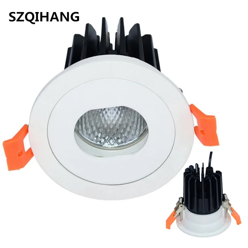 Dimmable COB 10W Warn Cold White LED wash wall lights LED Recessed Down Light hotel spotlights led spotlights day lights