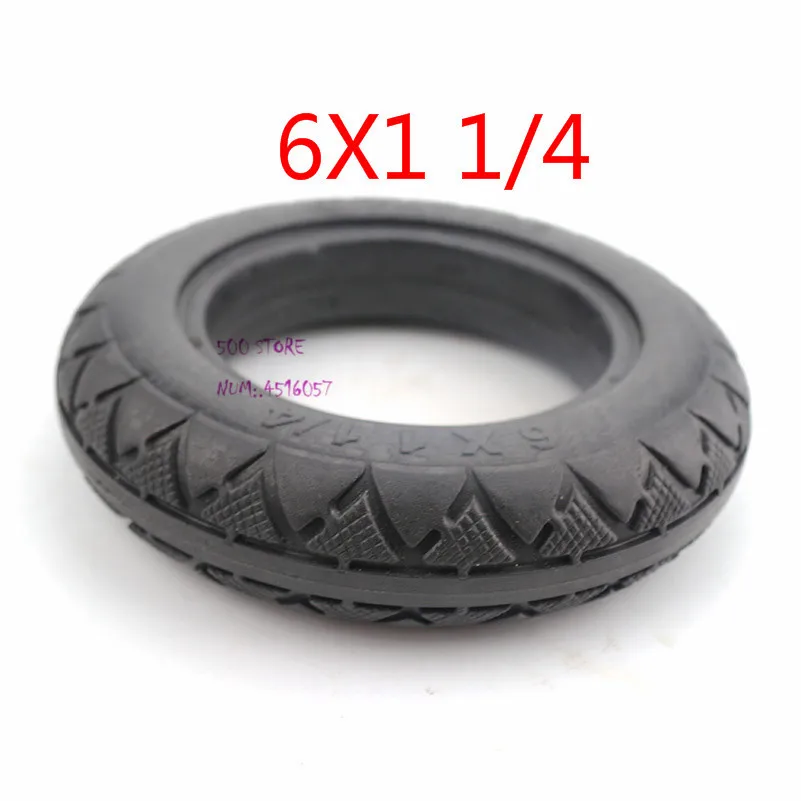 

Free shipping 6X1 1/4 solid tires 6 inch electric scooter Mini electric car non inflatable solid tyres