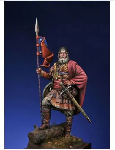 1/24 75 мм старинный воин Россия стенд модельная фигурка из смолы наборы