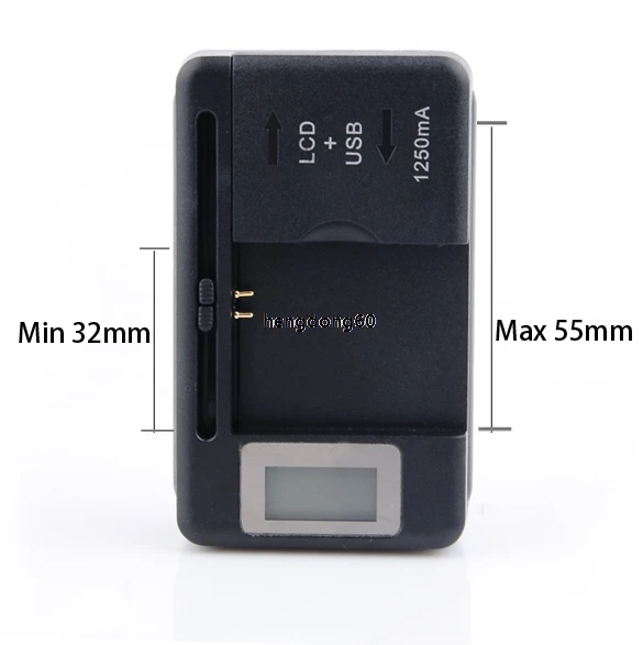 Mobile LCD Universal Battery Charger Indicator Screen For Cell Phones USB Port US Plug SV000574H | Электроника