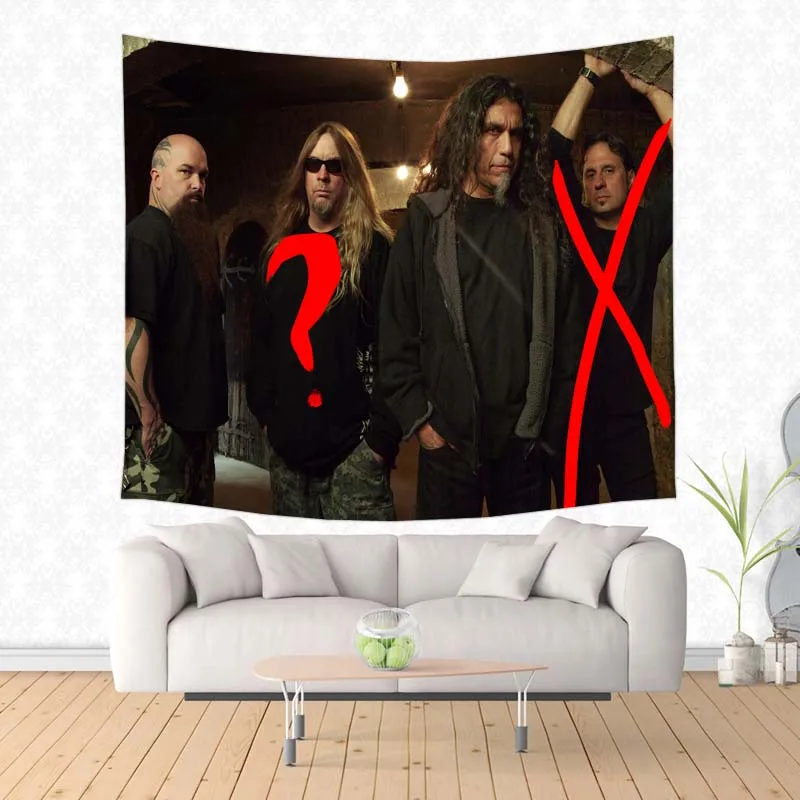 Большой Slayer настенный гобелен на заказ пляжный коврик для йоги полиэстер тонкая шаль одеяло покрывало для пикника ковер домашний декор - Цвет: 6
