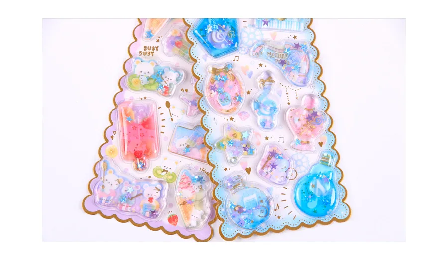 1 шт Kawaii канцелярские наклейки Кристальные масляные наполнения дневник планировщик декоративные мобильные наклейки Скрапбукинг DIY ремесленные наклейки