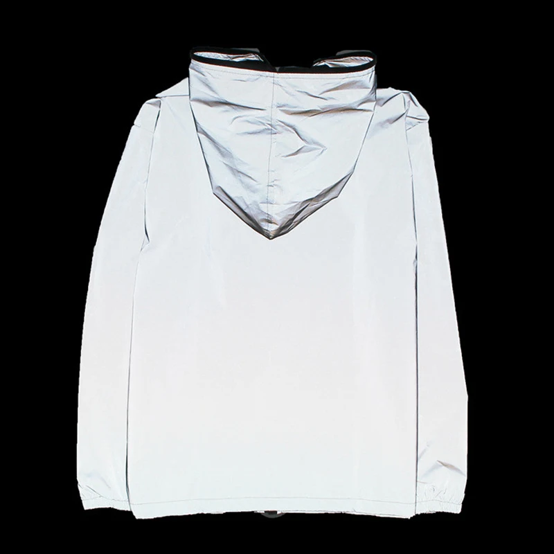 Светоотражающая фосфоресцирусветильник тка с капюшоном для мужчин и женщин