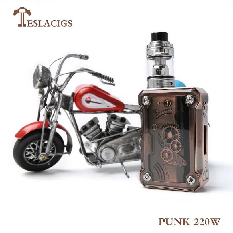 Оригинальный Teslacigs Tesla Punk 220 Вт бокс мод TC TCR VW VV режим Питание от двух