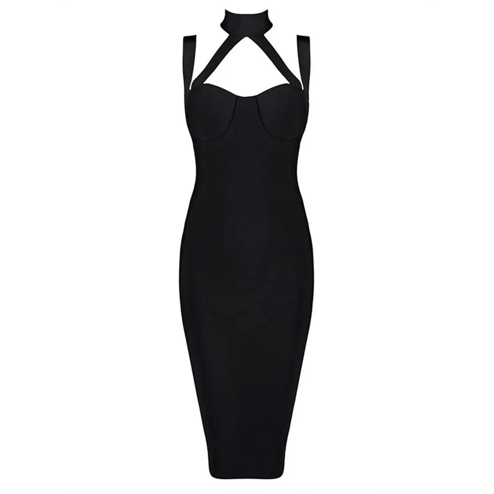 Бюстгальтер с подкладкой черный лямкой на шее вискозное трикотажное платье до