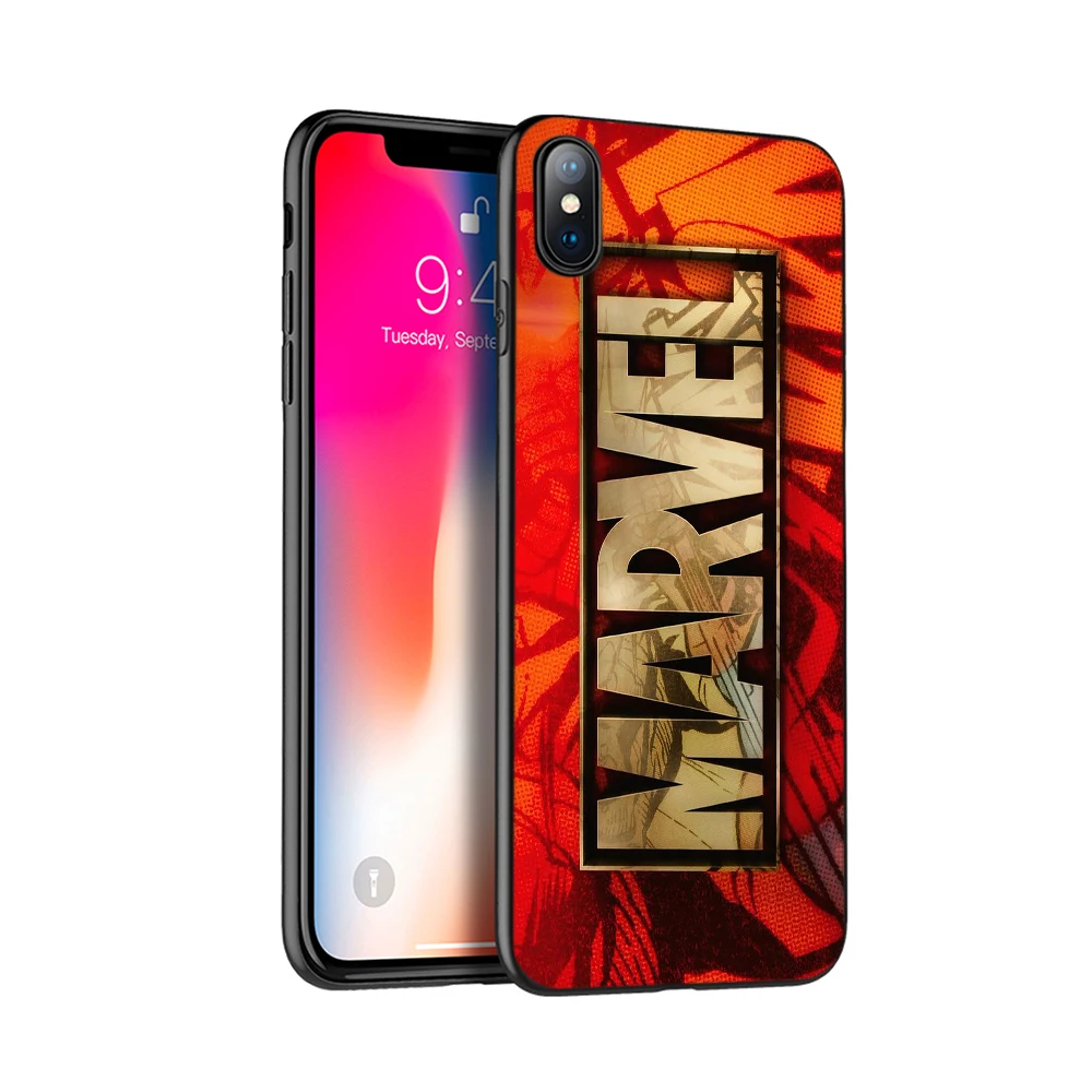 17746 Черный чехол ТПУ для iphone 5 5s se 6 6s 7 8 plus x 10 чехол силиконовый чехол для iphone XR XS 11 pro MAX чехол Marvel superheroes - Цвет: 17746
