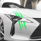 40 см * 12 см автомобильный отражающий Монстр полоса коготь аппликация модель автомобиля для Hyundai ix35 iX45 iX25 i20 i30 Sonata,Verna,Solaris,Elantr