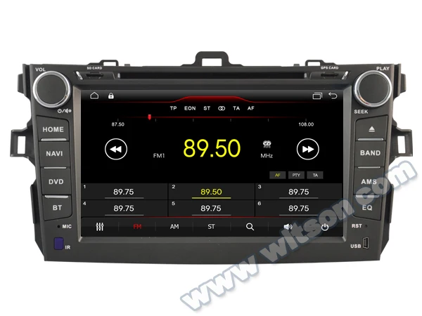 Автомагнитола WITSON на Android 11 с gps и dvd-плеером для TOYOTA COROLLA 2007-2012 | Автомобили