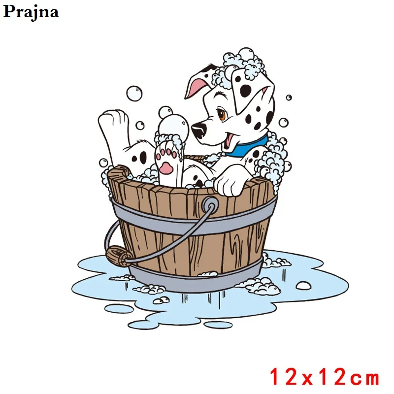 Термотрансферы Prajna с изображением молочной собаки щенка поющий Гог одежда для