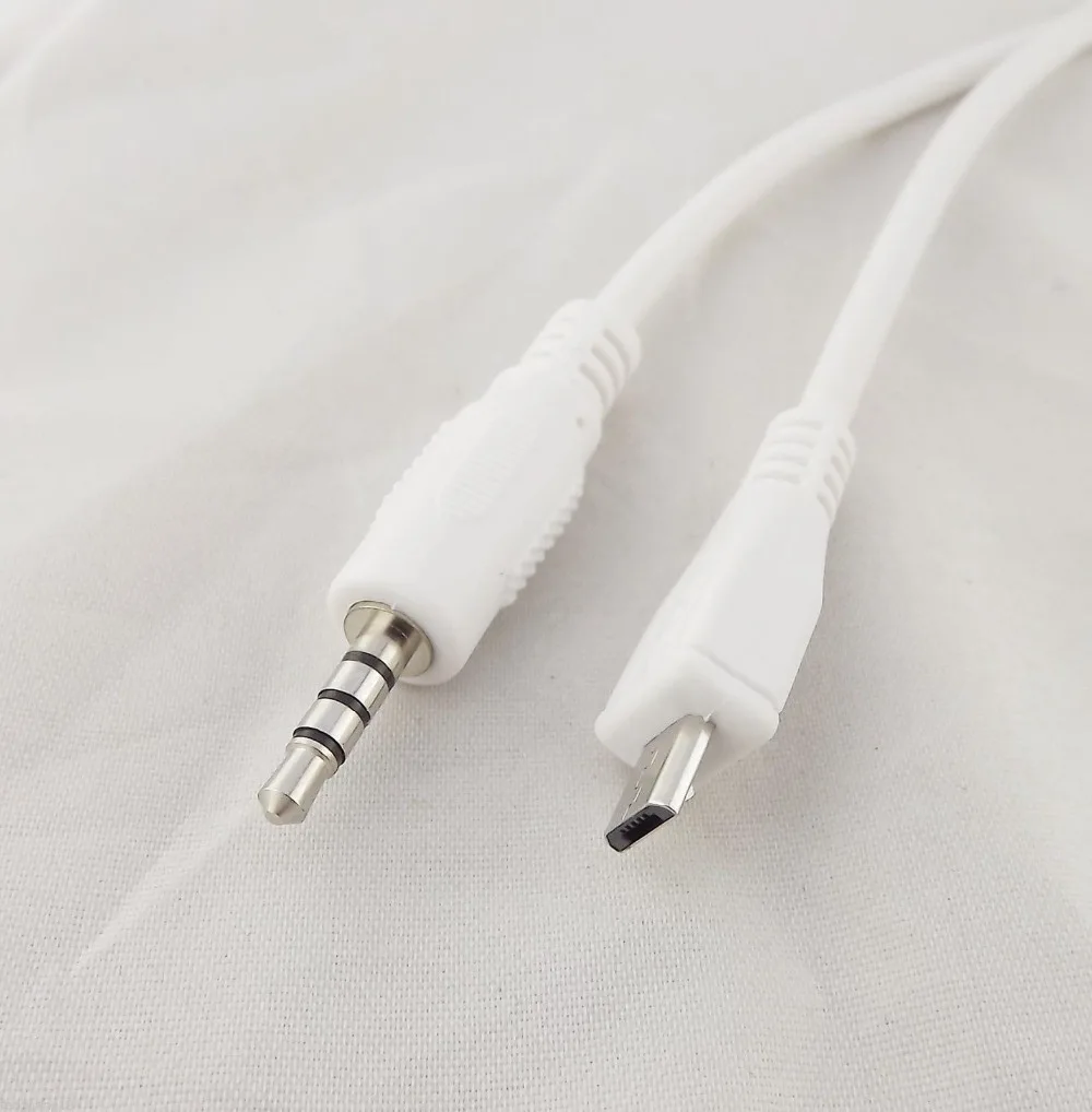 1 шт. 3 5 мм стерео штекер к Micro USB Pin Мужской M/M адаптер конвертер аудио кабель 50 см |